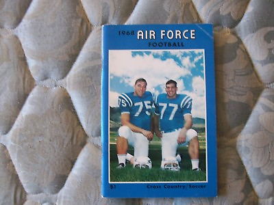 #ad 1968 AIR FORCE FALCONS FOOTBALL MEDIA GUIDE CURTIS MARTIN NY Jets NE Patriots AD $34.98