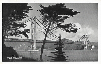 #ad GOLDEN GATE BRIDGE at SAN FRANCISCO California Standard Oil RPPC POSTCARD P1C $9.99
