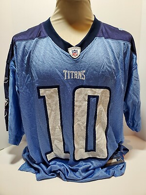 #ad NFL Tennessee Titans On Field Jersey #10 Locker Men’s Size XL $19.50