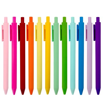 #ad Colorful Vibrant Retractable Ballpoint Pens for Home Office Stationery Set... $16.87