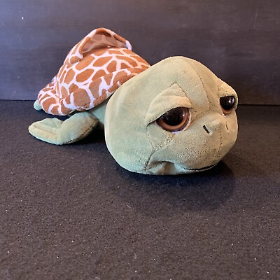 #ad Zoo Friends Riviera Maya Big Eye Sea Turtle 13quot; Plush Stuffed Toy Green Pocket $12.00