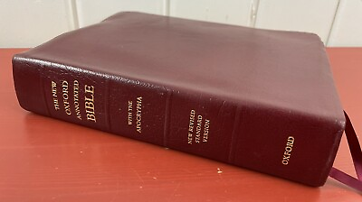 #ad The New Oxford Annotated Bible NRSV With The Apocrypha 9914A Burgundy $42.00
