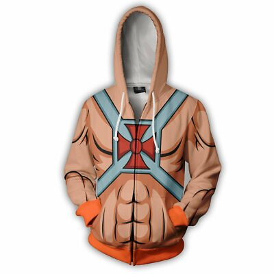 #ad Anime HE MAN Hoodies Coat Sweatshirt 3d Printed Unisex Cosplay Costume Halloween $24.99