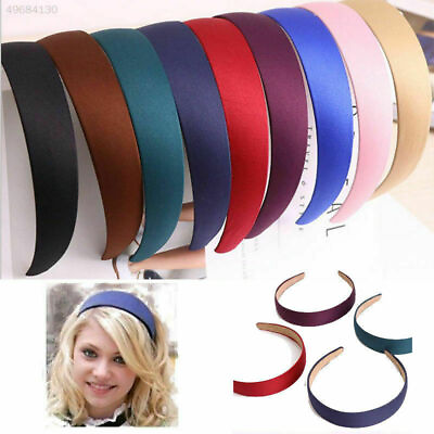 #ad Lady Girls Wide Plastic Headband Hair Band Head Accessory Satin Headwear Decor· $1.99