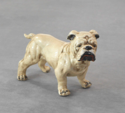 #ad English Bulldog Figurine Vintage Ceramic Collectible $35.50