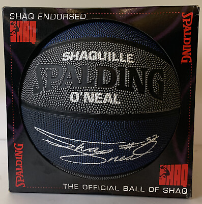 Vintage Shaquille O’Neal Spalding Official Shaq Attaq Basketball New In Box $39.99