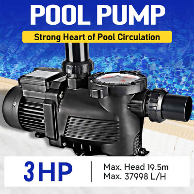 #ad US Pool Pump Swimming Water Pump 1.2HP 3.0HP Circulation Filter Electric Spa $243.32