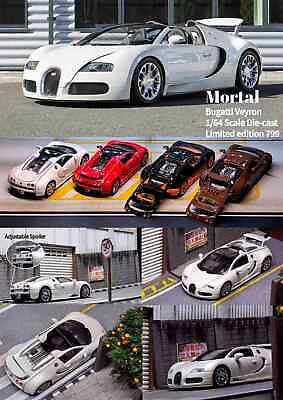 #ad Mortal 1:64 Bugatti Veyron Super Sport Diecast Toy Car Models Collection Gifts $36.00