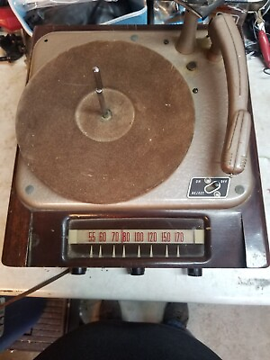 #ad Vintage Tabletop Tube Type Record Radio Player; Model 6545 $35.00
