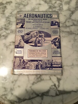 #ad Aeronautics Magazine 1943 Volume 1 Issue #1 $15.00