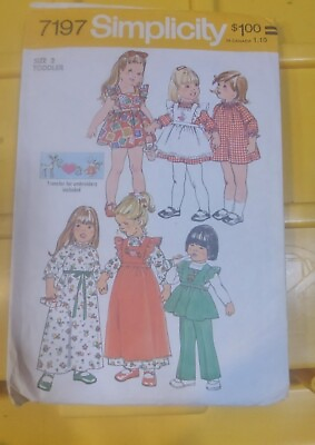 #ad Vintage 1970s Toddler Size 2 Girls 7197 $10.99