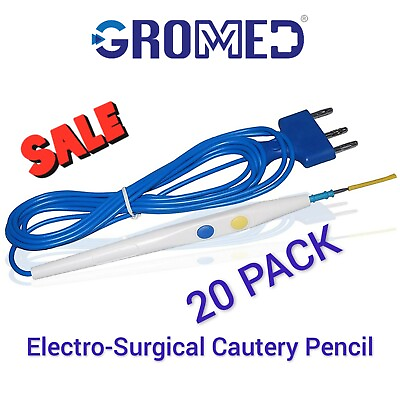#ad 20pcs Disposable Diathermy Pencil ElectroSurgical Pencil SingleUse Hand Switch $89.99