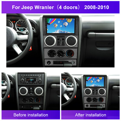 #ad 9 Android 13 Car Stereo Radio GPS Navi For Jeep Wrangler JK Unlimited 2007 12 $175.00