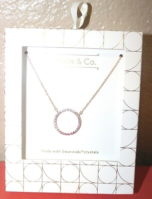 AUTHENTIC Rhode And Co NECKLACE MADE WITH SWAROVSKI CRYSTALS NEW $20.99