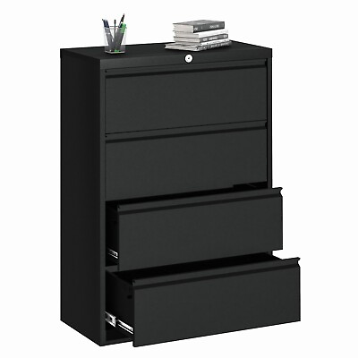#ad #ad Metal Lateral File Cabinet with 4 Drawer Metal Storage Filing Cabinet A4 Legal $201.59