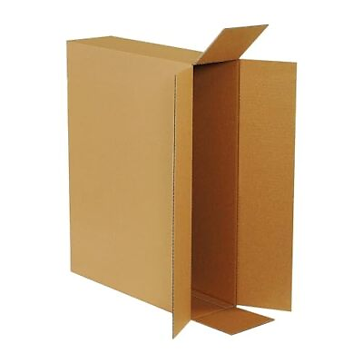#ad Shipping Side Loading Moving Boxes 26quot; x 6quot; x 20quot; 10 Pack Large Corrugated ... $74.29