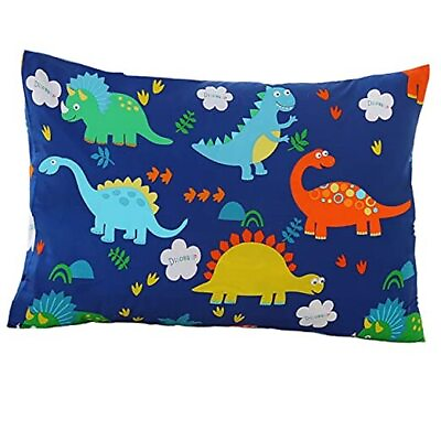 #ad Kids Pillowcase Standard Size Boys Dinosaur Cartoon 20*30 Inch Blue Dinosaur $19.60