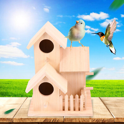 #ad Bird Houses Build Birdhouse Kits Kids Build Birds Hut Bed Birds House $19.84