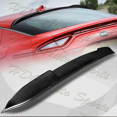 #ad For 2018 2023 Kia Stinger VIP Real Carbon Fiber Rear Roof Window Spoiler Wing $135.99