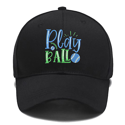 #ad Play Ball Embroidery Custom Hat Trucker Cap Dad Hat Friends Brother Gifts $20.99
