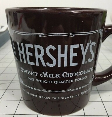 #ad Hershey’s Sweet Milk Chocolate Big Mug Cup 2014 Coffee Tea Cocoa $35.79
