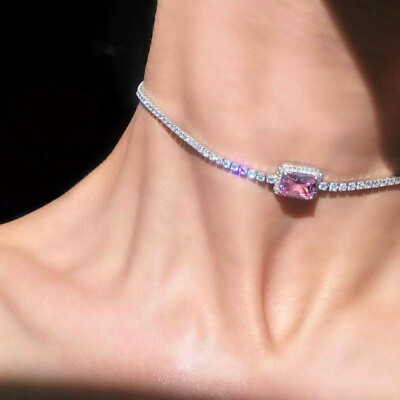 #ad Zircon Chain Necklace Handmade Creative Trendy Design Exquisite New $13.99