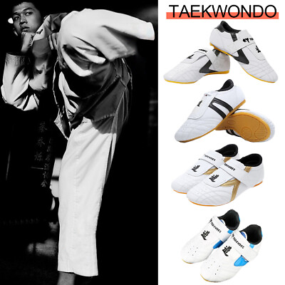 #ad Breathable White Taekwondo Shoes Kung Fu Shoes Wushu Taichi Karate Martial Arts $17.23