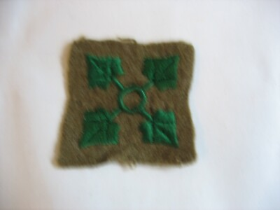 #ad #ad WWII WW2 US Army 4th Infantry division felt patch Theater made? Original $64.35