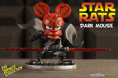 #ad Rat Man Statue Infinite Collection #4 Dark Mouse Star Wars Parody Resin Statue $47.94