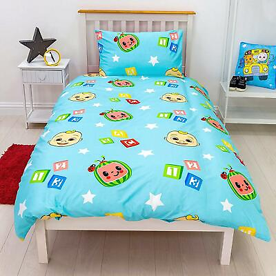 #ad Cocomelon Single Duvet Cover Set Friends 2 in 1 Design Kids Rotary Bedding $26.34