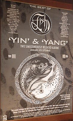 #ad 40x60quot; HUGE SUBWAY POSTER Fish 1995 YinYang Tour Live Dates Marillion Sam Brown $53.74