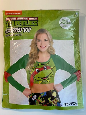 #ad Halloween Teenage Mutant Ninja Turtle Cropped Top Adult Standard to size 8 TMNT $15.99