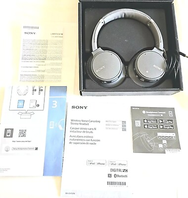 #ad Sony Wireless Noise Canceling Stereo Headset Over Ear New In Box $49.99