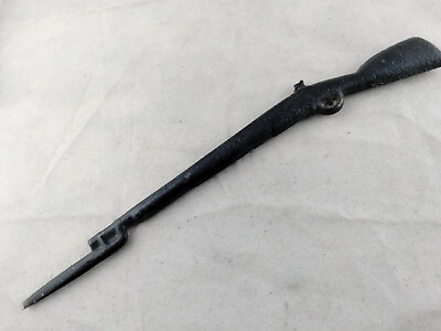 #ad VTG Cast Iron Flintlock Musket Rifle Bayonet Civil War Replica Toy Letter Opener $8.95