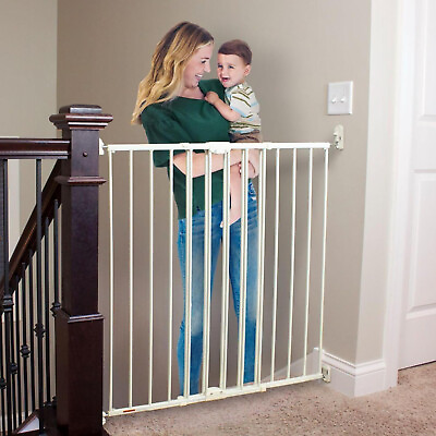 #ad Baby Gate 47.85quot; Wide Easy Swing amp; Lock Series 2 White 36quot; Tall 50502 $42.50