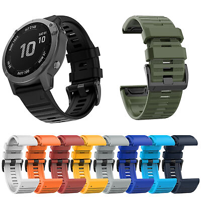 #ad For Garmin Fenix 5X 6X Plus 3 3 HR Quick Silicone Watch Band Strap Bracelet BM $8.61