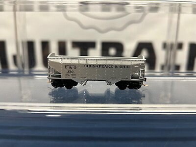 #ad Micro Trains N Chesapeake amp; Ohio #130 33’ 2 Bay Offset Hopper Car T $11.99