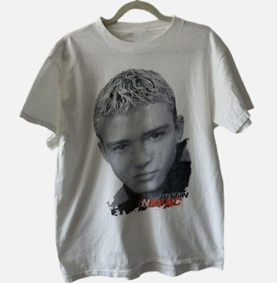 #ad Rare Justin Timberlake Young Rare white hot hot shirt cool new new shirt $16.99