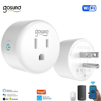 #ad Gosund Smart Plug Outlet WiFi Socket Tuya APP Control for Alexa Google Home $12.98