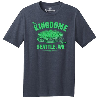 #ad The Kingdome 1976 Football TRI BLEND Tee Shirt Seattle Seahawks $22.00