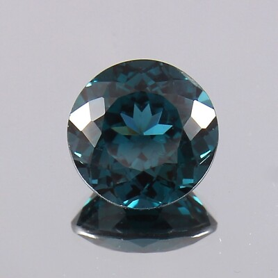 #ad GIE CERTIFIED 10 Ct NATURAL Indicolite Blue Green Sapphire Round Loose Gem $29.59