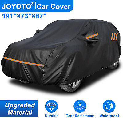 #ad SUV Full Car Cover Upgraded Material Waterproof Car Cover Up to 191#x27;#x27; $37.99