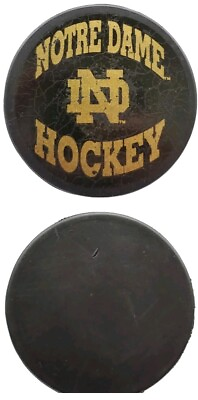 #ad NOTRE DAME HOCKEY OFFICIAL NCAA HOCKEY PUCK $30.00