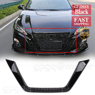 #ad Gloss Black For Nissan Altima 2019 2022 JDM Style Front Grille Frame Cover Trim $21.99