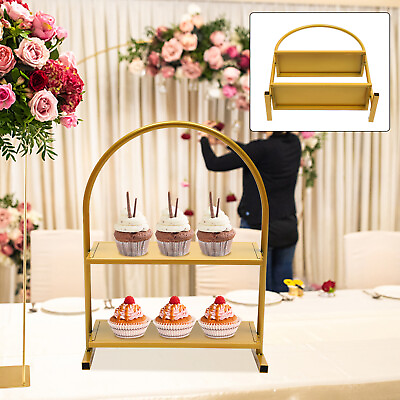 #ad Metal Cupcake Stand Gold Food Dessert Display Table Holder for Wedding Party $29.45