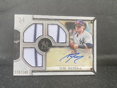 #ad 2018 Museum Collection Clint Frazier Triple GU Relic Swatch RC Auto #130 149 $29.99