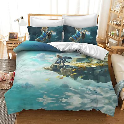 #ad Cartoon Bedding Sets Twin Duvet Cover 3 Piece Cute Bed Set for Boys Girls Kid... $70.91
