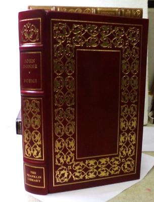 #ad JOHN DONNE POEMS FRANKLIN LIBRARY LE 1978 100 Greatest LEATHER GOLD GILD $24.00