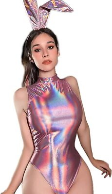 #ad Women#x27;s Sexy Lingerie Cosplay Uniform Suit Role Play Metallic Costumes Bodysuit $6.99