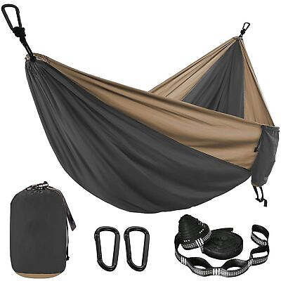 #ad Solid Color Parachute Hammock with Hammock Straps and Black Carabiner Survival $48.87